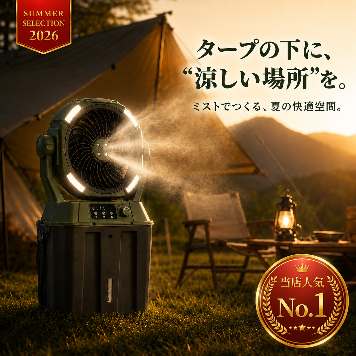 SHINGAKU™ KAZEMIST PRO｜電気代を気にせず、涼しい夏を