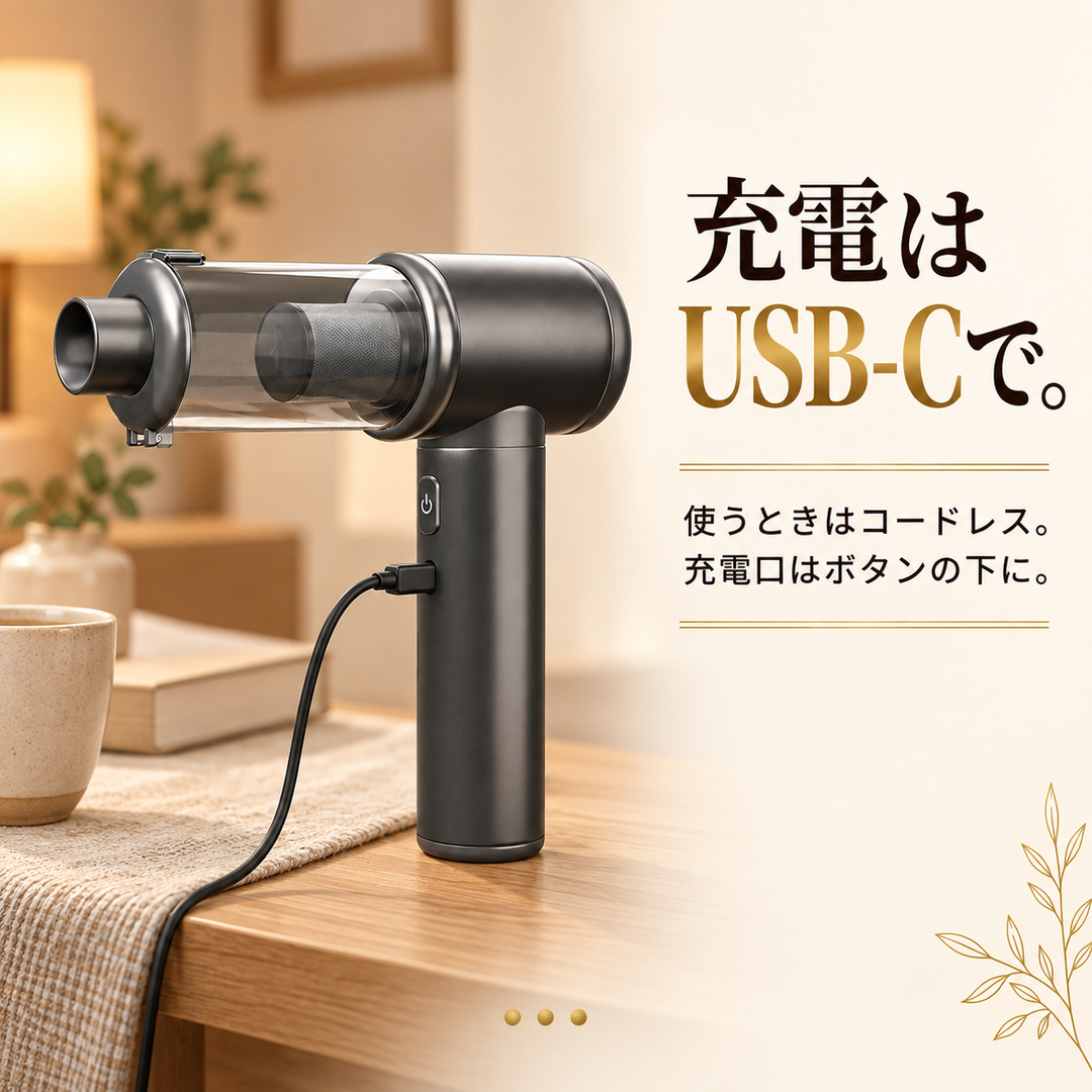 【NO.1獲得】 SHINGAKU SUIRA™ コードレス ハンディクリーナー 20000Pa